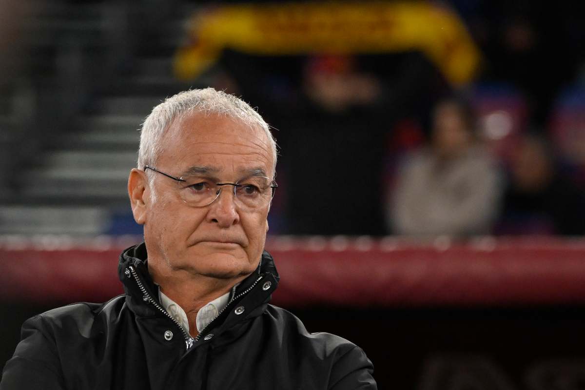 L'allenatore della Roma Claudio Ranieri