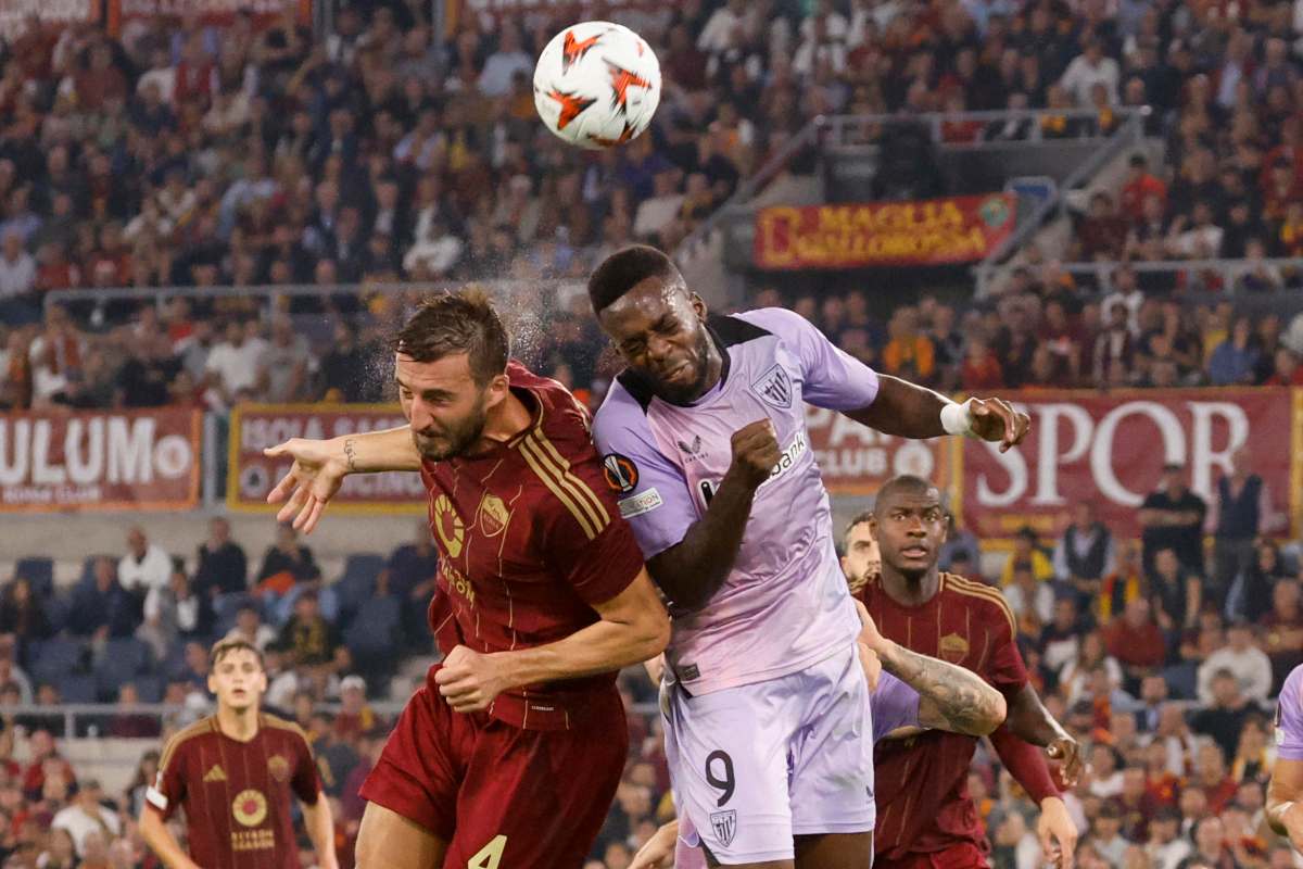 Cristante in azione contro l'Athletic Club