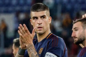 Gianluca Mancini ringrazia i tifosi