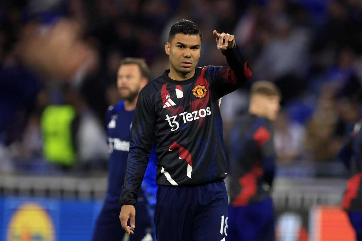 Casemiro con la maglia dello United