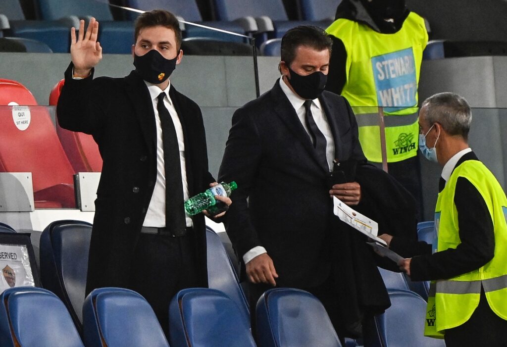 La famiglia Friedkin, proprietaria della Roma, allo Stadio Olimpico