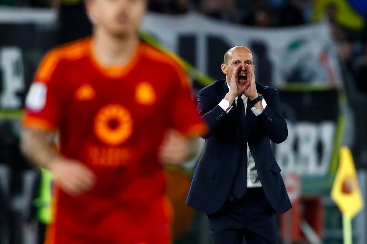 Allegri allo Stadio Olimpico contro la Roma