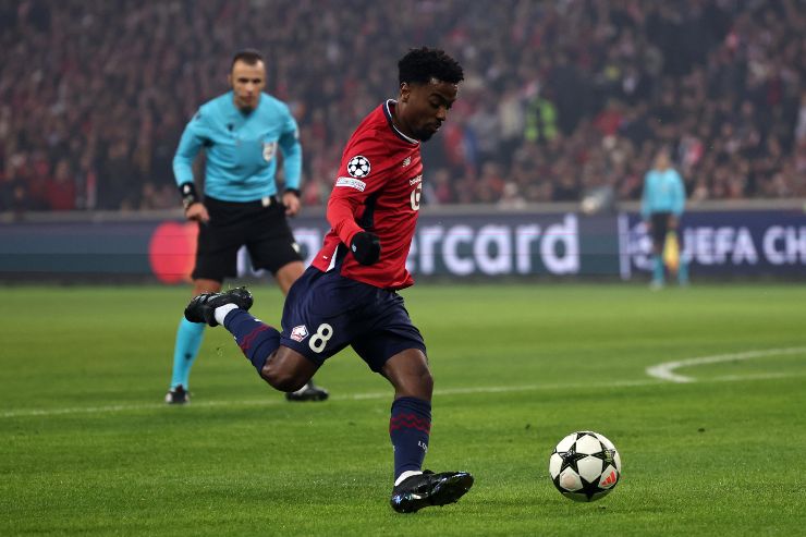 Angel Gomes in azione col Lille