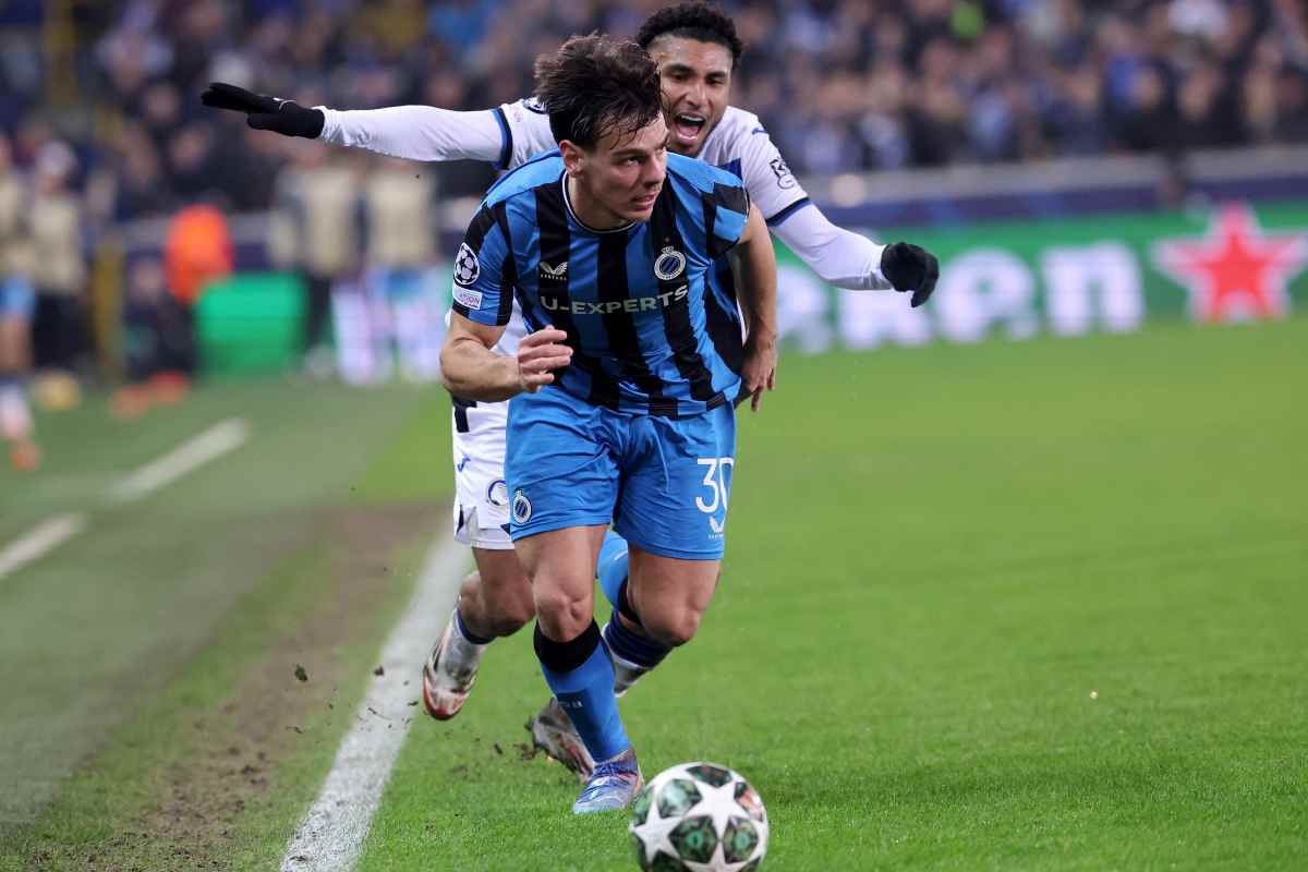 Ardon Jashari con la maglia del Bruges