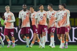 Giocatori della Roma i campo
