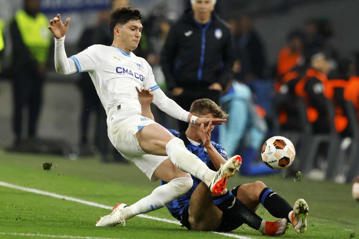 Balerdi con la maglia dell'Olympique Marsiglia