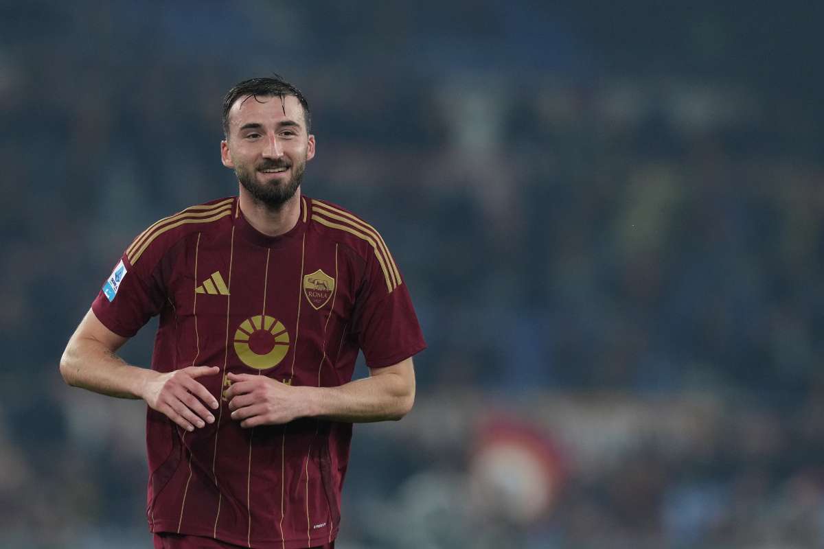 Il centrocampista della Roma Bryan Cristante