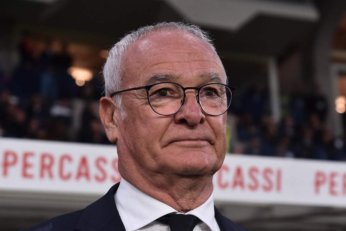 Claudio Ranieri prima del match con l'Atalanta