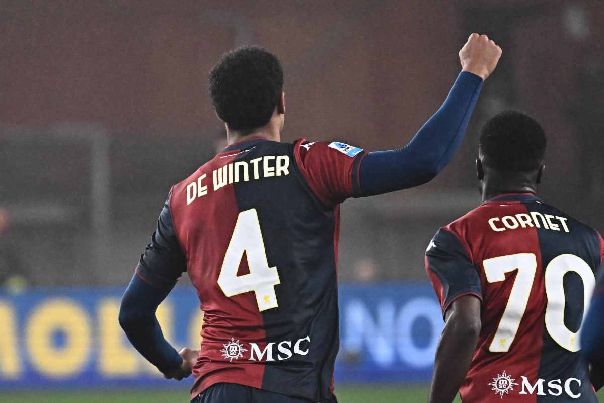 De Winter con la maglia del Genoa