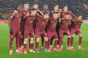 Formazione della Roma all'Olimpico