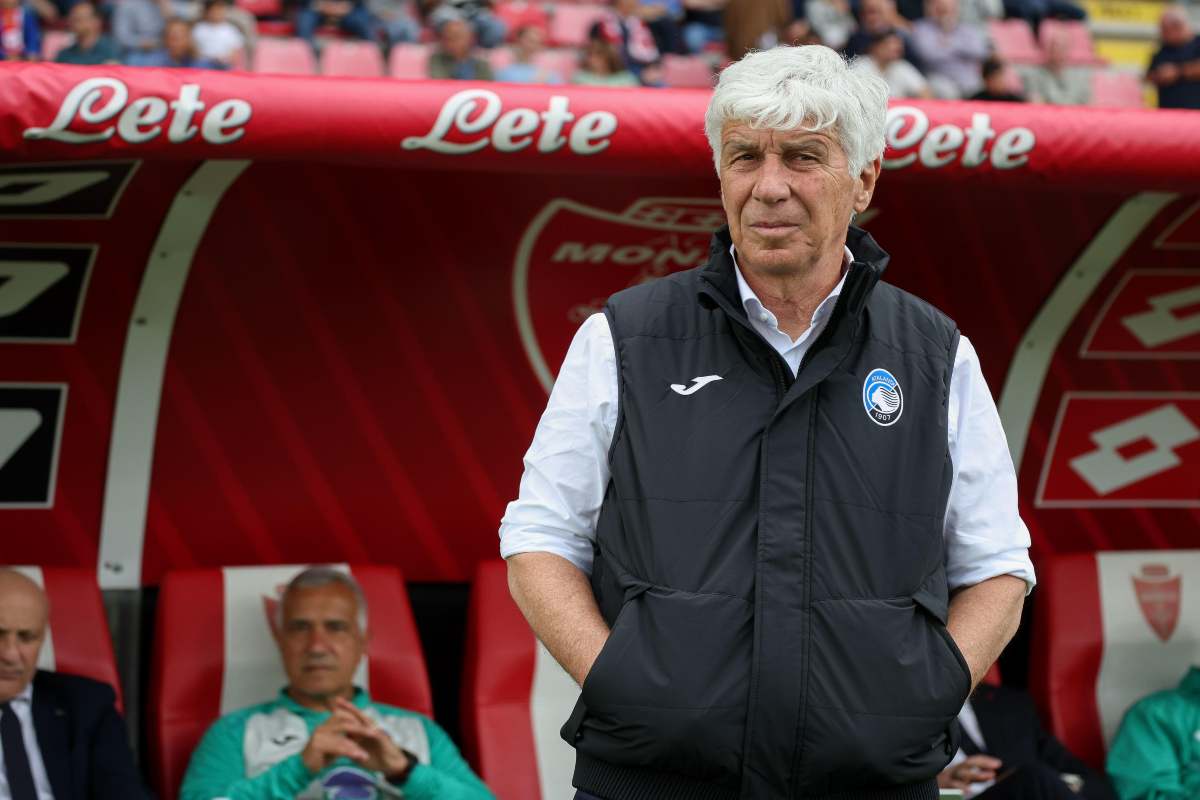 Gian Piero Gasperini in panchina contro il Monza