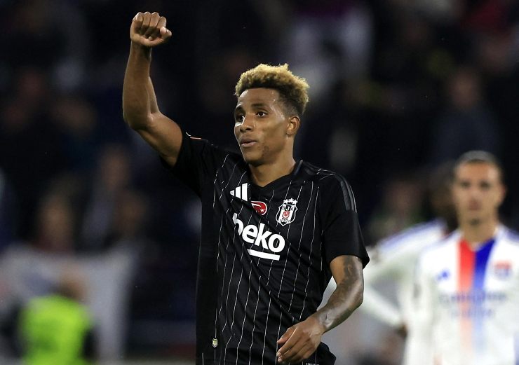 Gedson Fernandes esulta dopo un gol