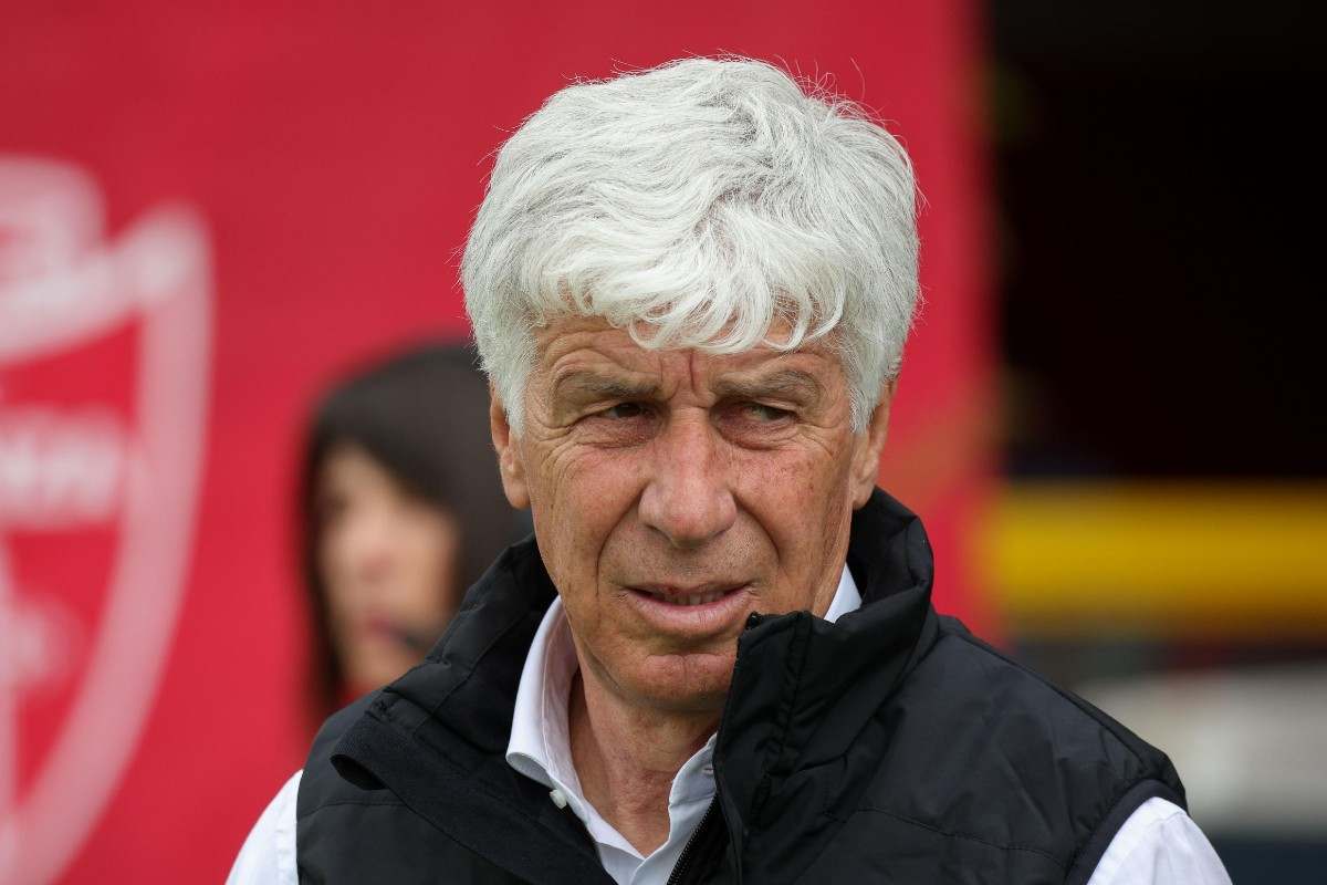 Gian Piero Gasperini nella gara dell'Atalanta a Monza