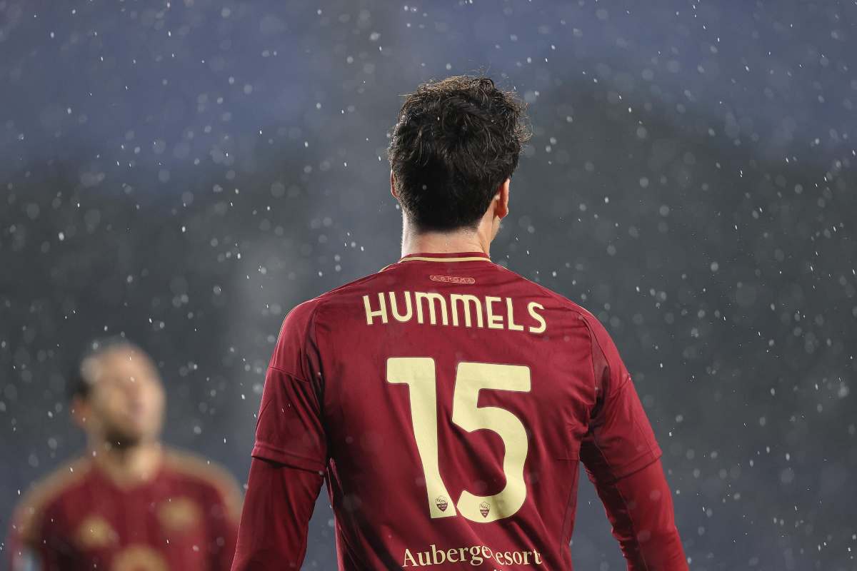 Hummels con la maglia della Roma