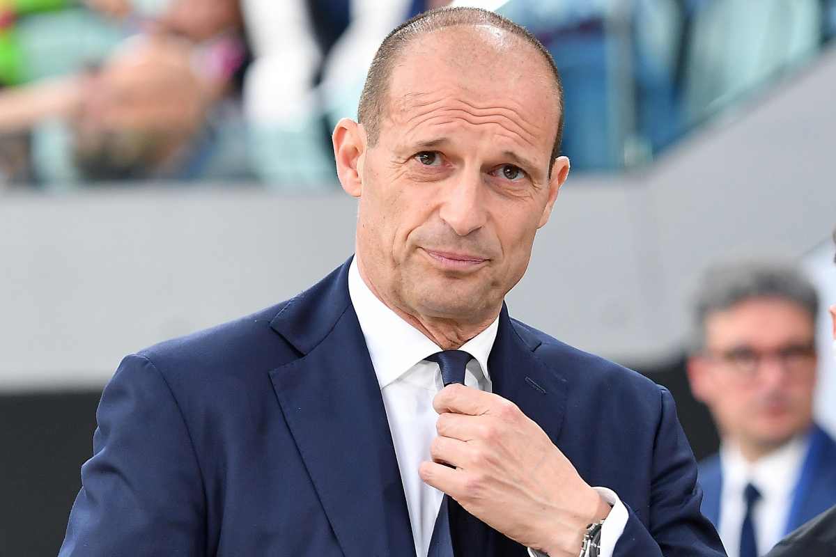 Massimiliano Allegri sulla panchina della Juventus