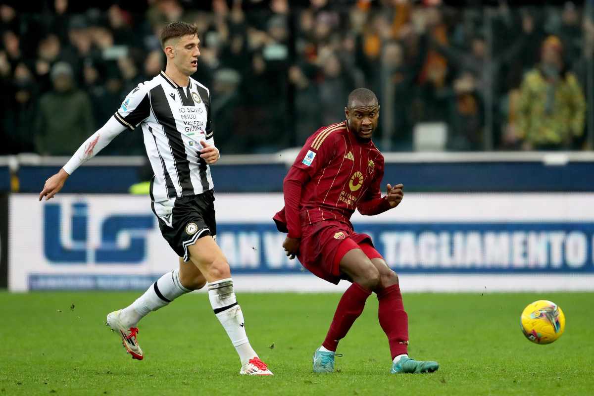 N'Dicka con la maglia della Roma