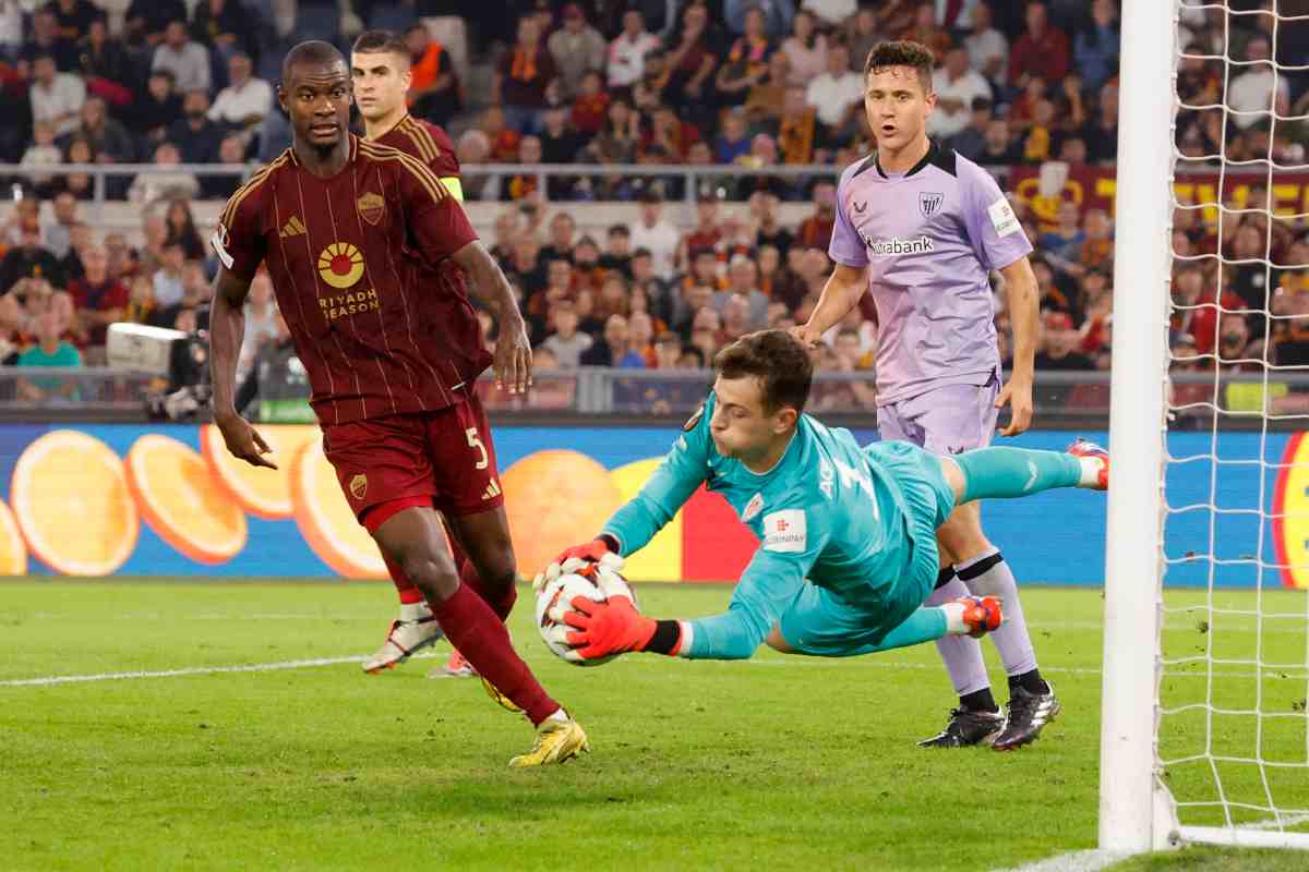 N'Dicka con la maglia della Roma
