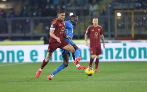 Pellegrini in campo con la Roma nel match contro l'Empoli