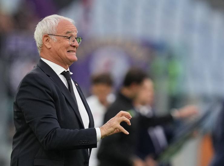 L'allenatore della Roma Claudio Ranieri
