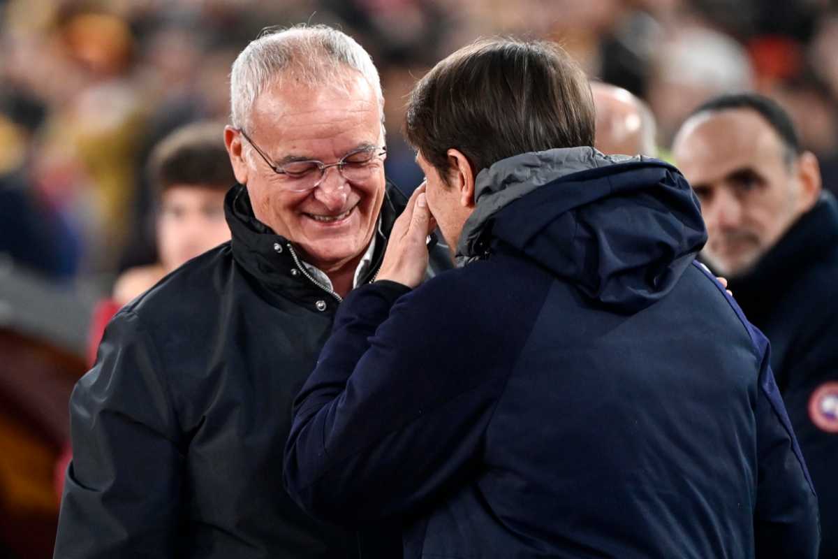 Ranieri si abbraccia con Conte