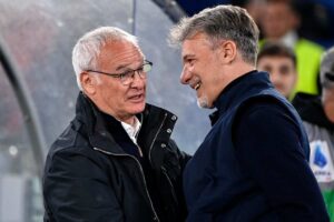 Ranieri e Baroni si salutano all'ultimo Derby