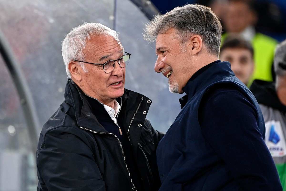 Ranieri e Baroni si salutano all'ultimo Derby