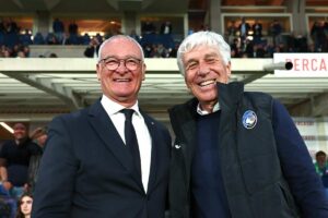 Ranieri e Gasperini si salutano a Bergamo