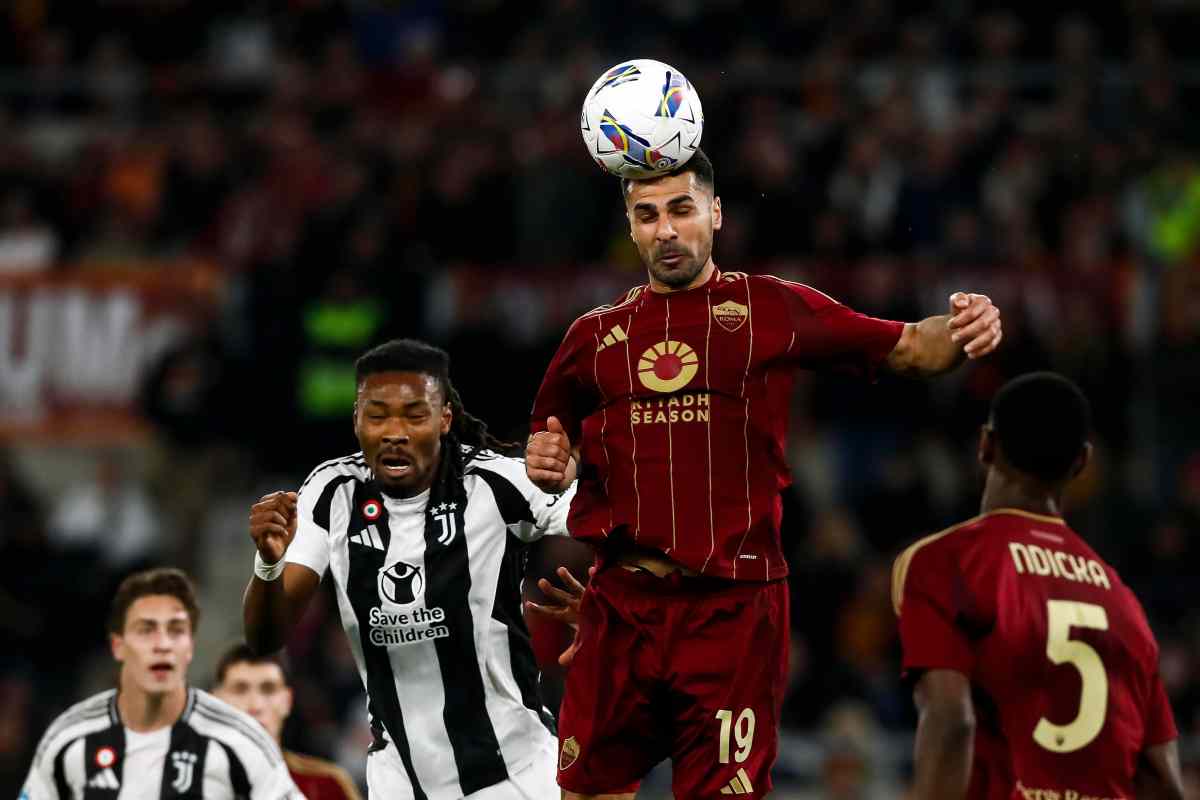 Duello aereo tra Celik e Thuram
