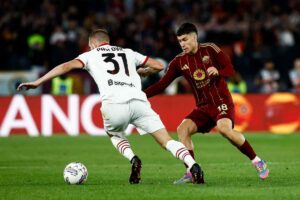 Roma e Milan in campo all'Olimpico