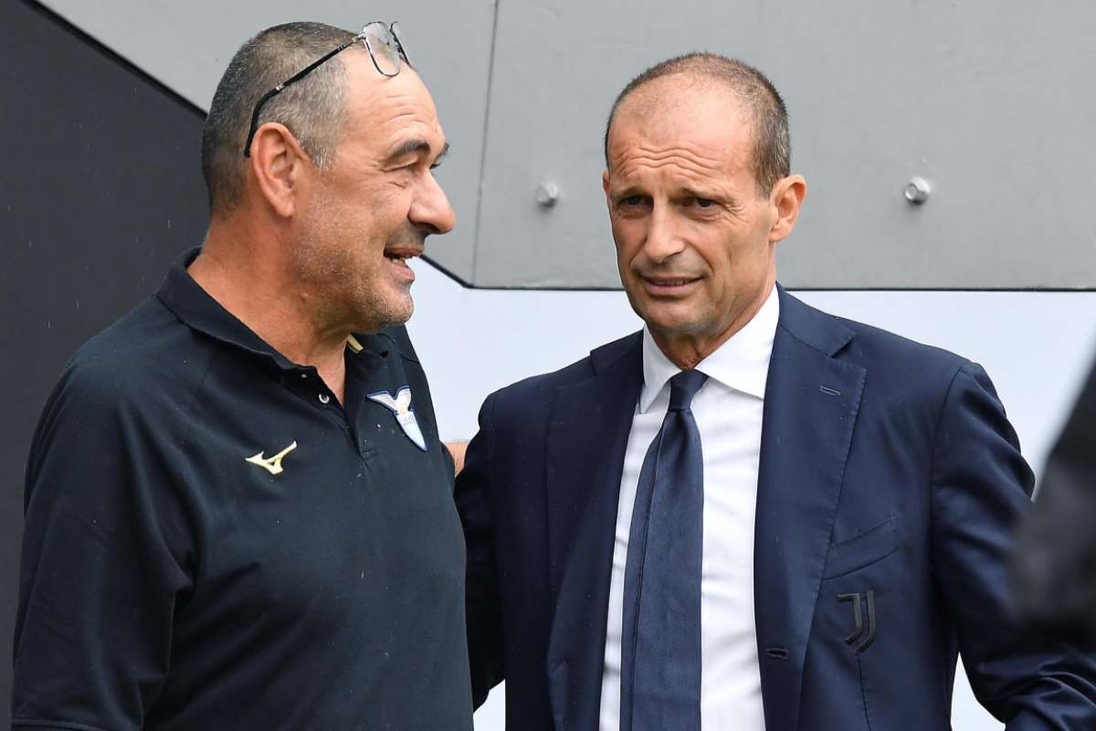 Sarri e Allegri a bordo campo
