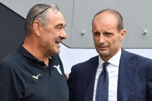 Sarri e Allegri si salutano a Torino