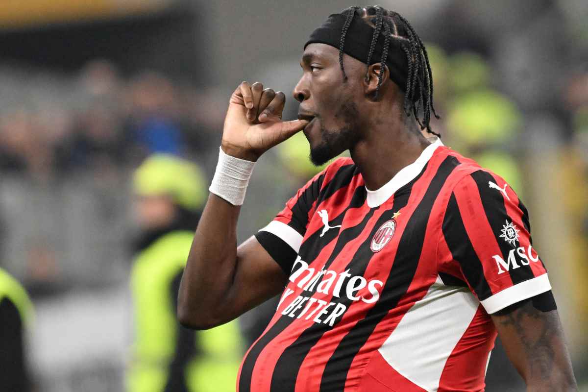 Abraham esulta con il Milan