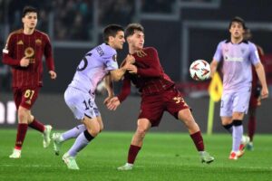 Baldanzi con la maglia della Roma