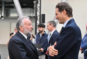 John Elkann e Gianluca Ferrero al ricordo dei quarant'anni dell'Heysel