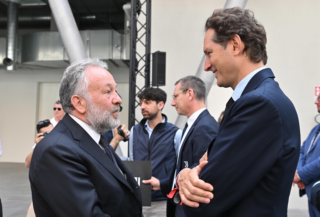John Elkann e Gianluca Ferrero al ricordo dei quarant'anni dell'Heysel