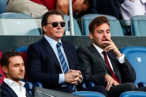 La famiglia Friedkin allo Stadio Olimpico