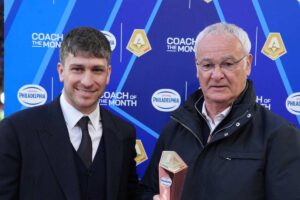 Ghisolfi e Ranieri in una premiazione all'Olimpico