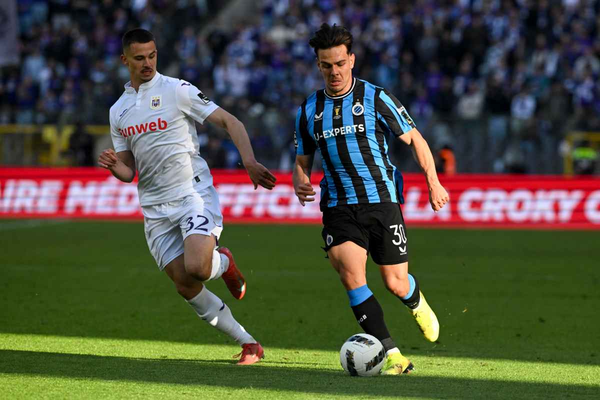 Jashari con la maglia del Bruges