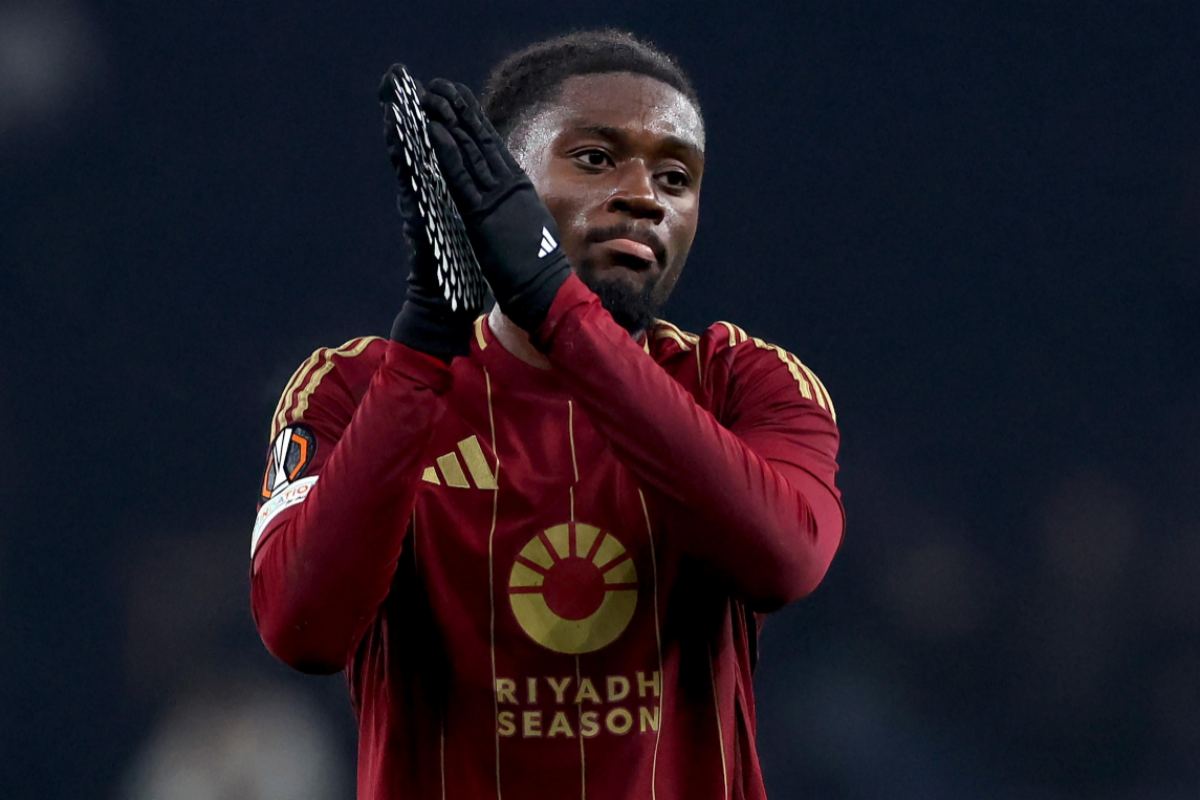 Manu Kone con la maglia della Roma