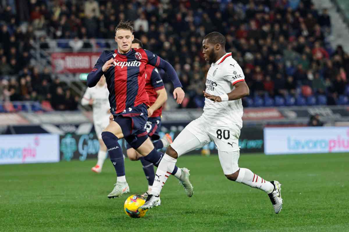 Musah con la maglia del Milan