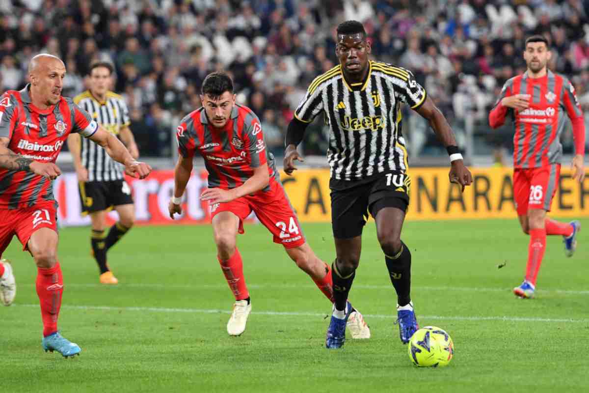 Pogba in azione contro la Cremonese