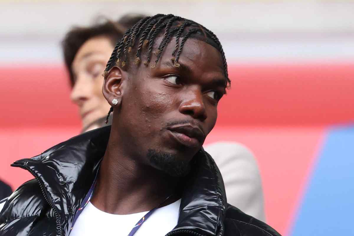 Paul Pogba in tribuna 