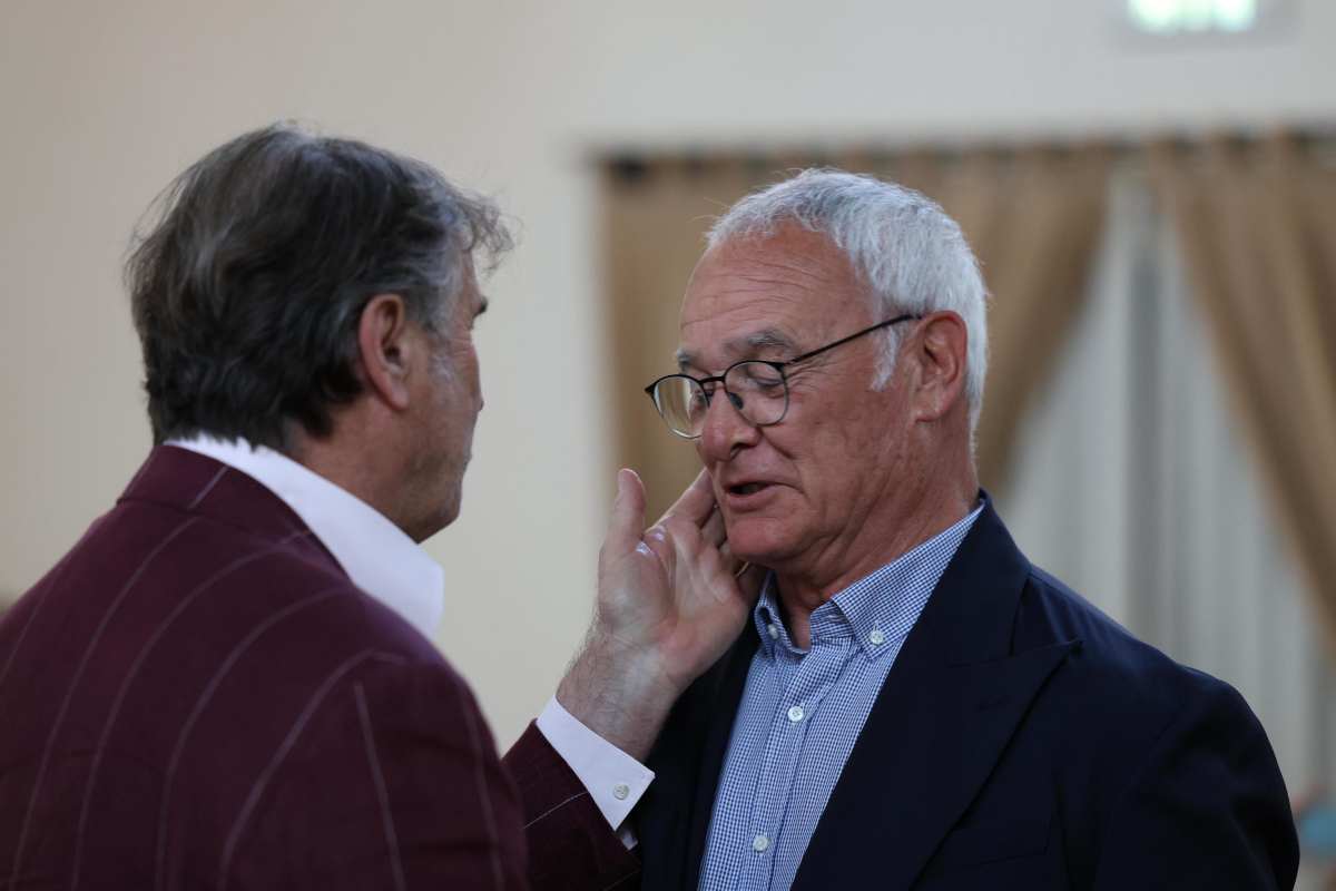 Ranieri ad una premiazione