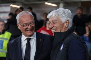 Ranieri e Gasperini si salutano a Bergamo