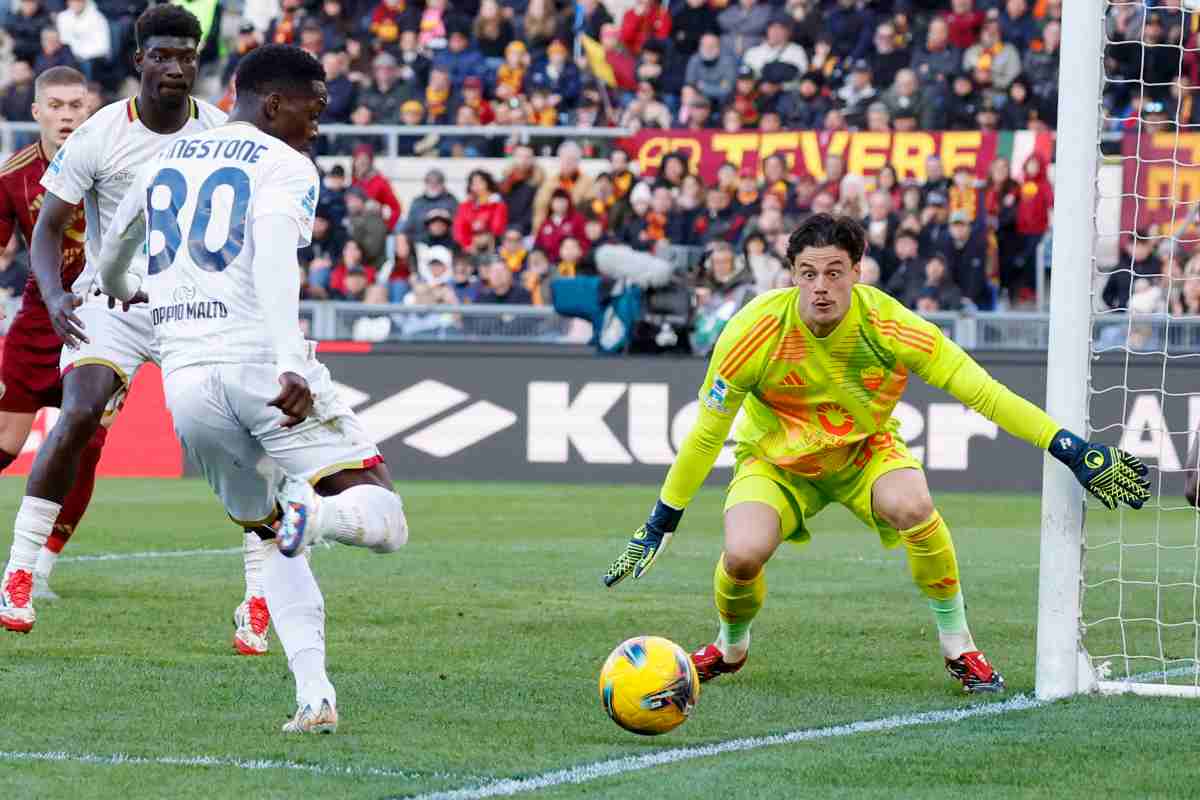 Svilar in campo con la Roma