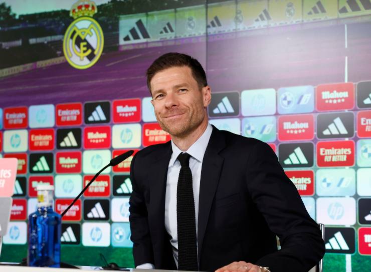 Xabi Alonso in conferenza stampa