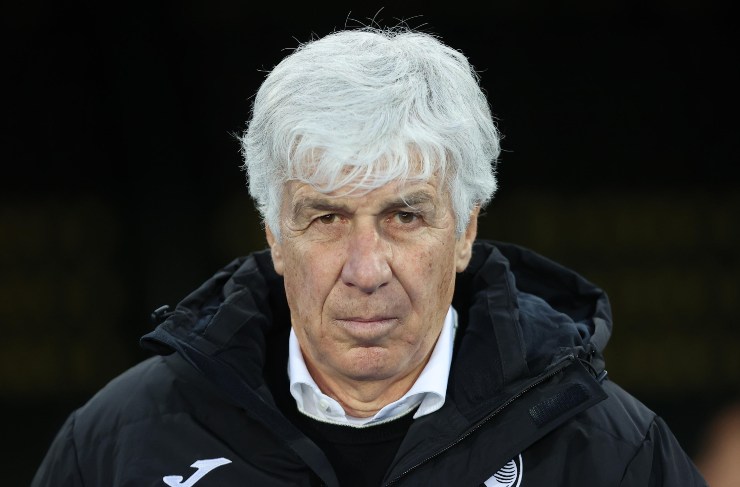 Gian Piero Gasperini concentrato prima di una gara