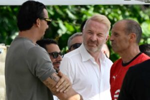 Allegri e Tare a colloquio
