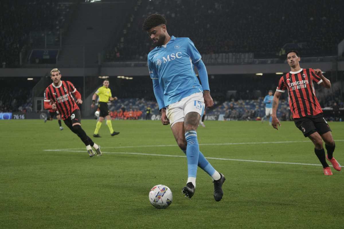 Billing con la maglia del Napoli