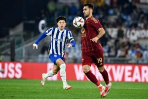 Celik con la maglia della Roma